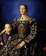 Angelo Bronzino Portrait of Eleanor of Toledo and Her Son oil painting artist